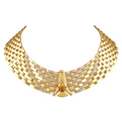 Cartier Gold Diamond Eagle Necklace 12