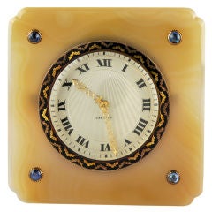 CARTIER Agate Clock