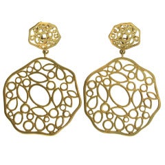 Double Laser Disc Earrings