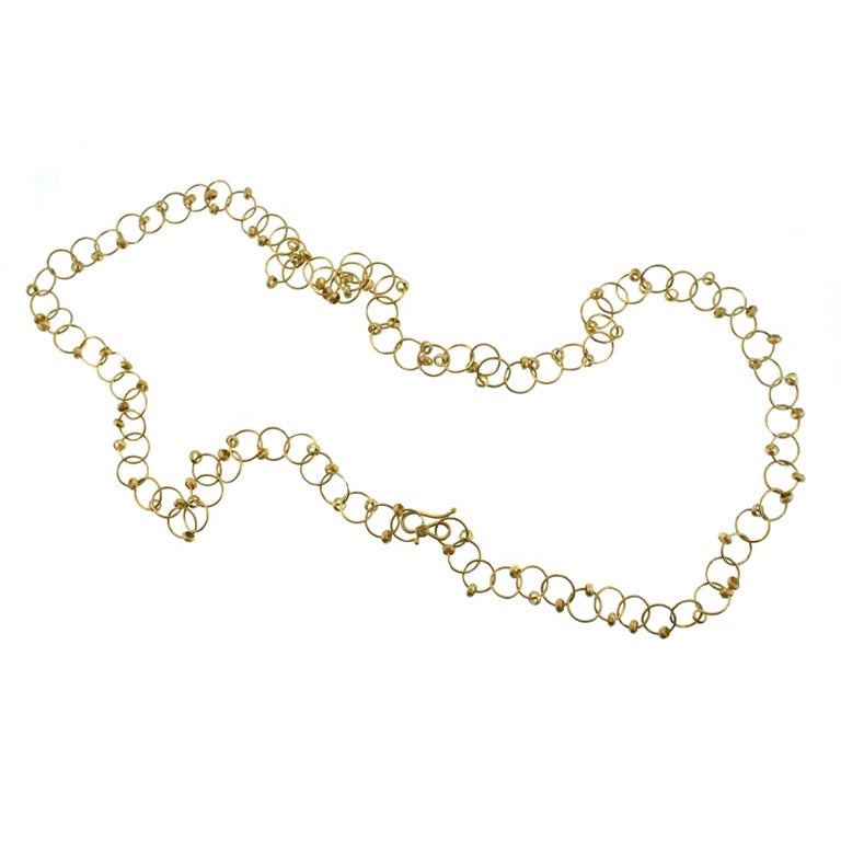 Long Loop Chain Necklace For Sale