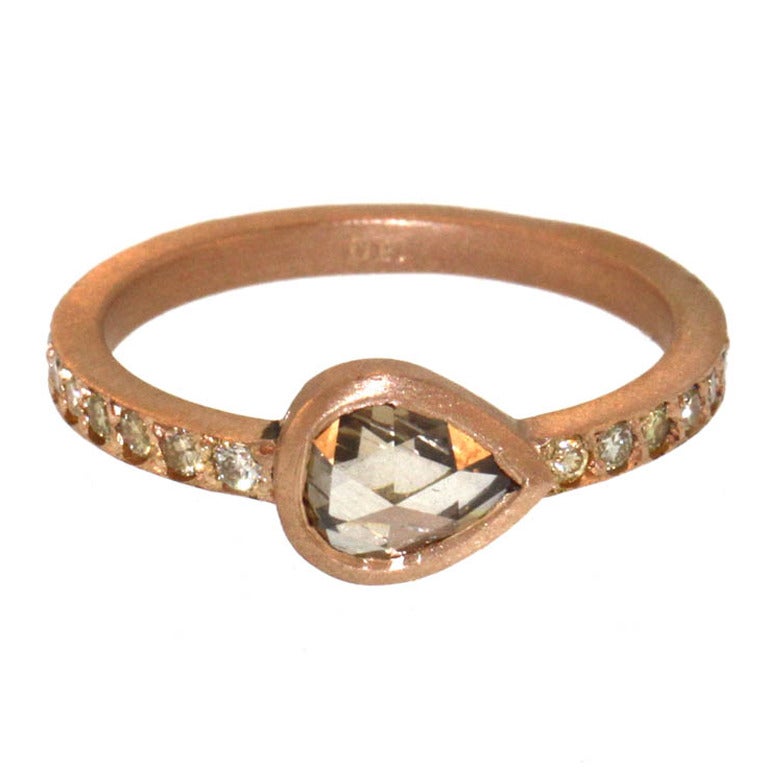Autumn Diamond Gold Ring For Sale
