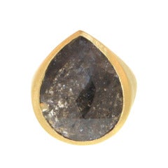 Pear Shaped Diamond Slice Queens Ring