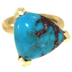 Turquoise Triangle Ring