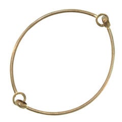 Gold Hinged Bangle