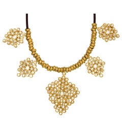 Diamond Honeycomb Necklace