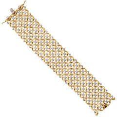 Gold And Diamond Bracelet
