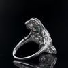 Art Deco Diamond Cocktail Ring For Sale 2