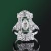 Art Deco Diamond Cocktail Ring For Sale 4