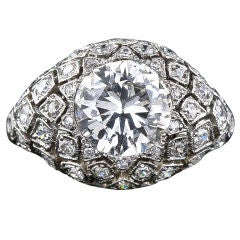 Antique Magnificent 1.72 Carat Edwardian Diamond Ring