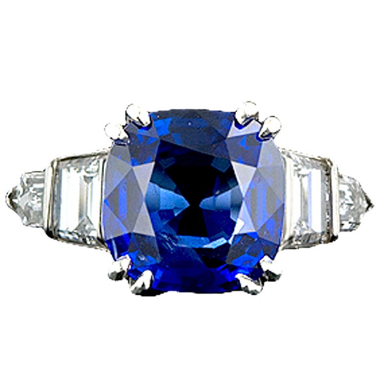 Art Deco Sapphire Ring at 1stDibs