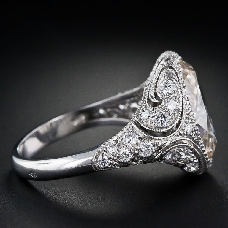 Vintage Oval Diamond Ring 7