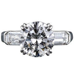 3.01 Carat Vintage Diamond Solitaire
