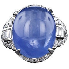 Art Deco Sapphire and Diamond Ring