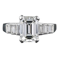 2.00 Carat Emerald Cut Diamond Engagement Ring