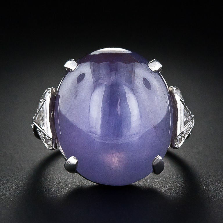 Art Deco 26 Carat Star Sapphire Ring