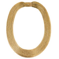  Gold Multi-Strand Italian Necklace