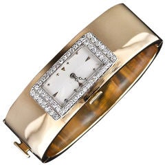 Vintage Art Deco Diamond Bangle Watch