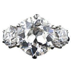 5.09 ct. European-Cut Antique Diamond Ring