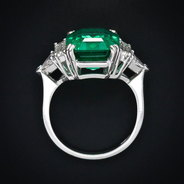 7.00 Carat Emerald and Diamond Ring 1