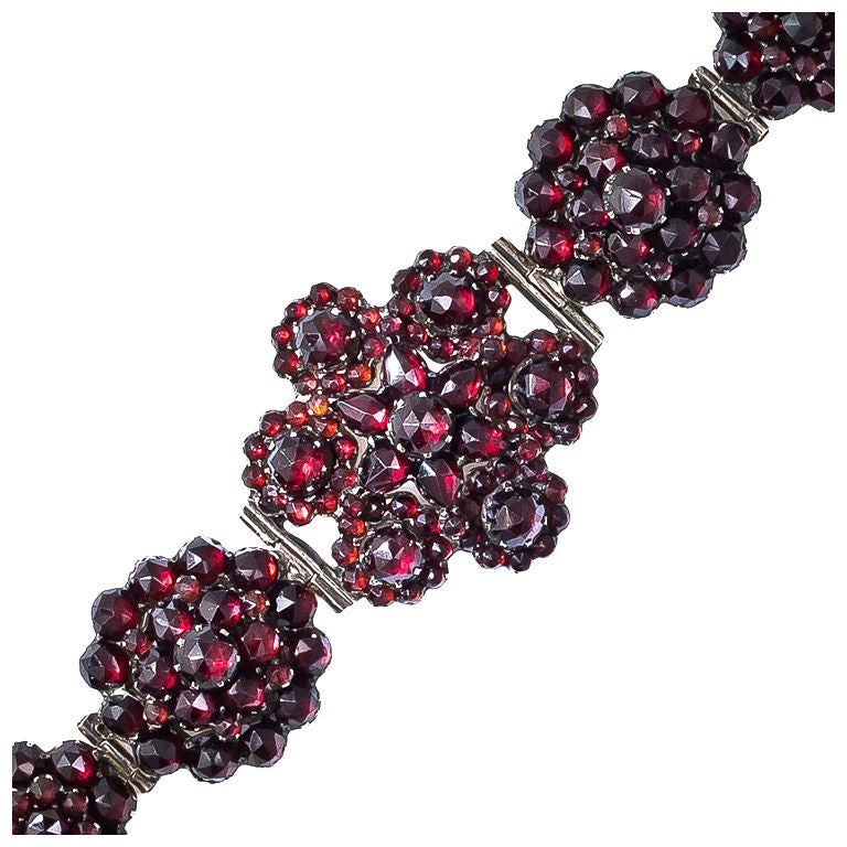 Antique Bohemian Garnet Bracelet