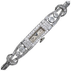 Lady's Art Deco Diamond Wristwatch