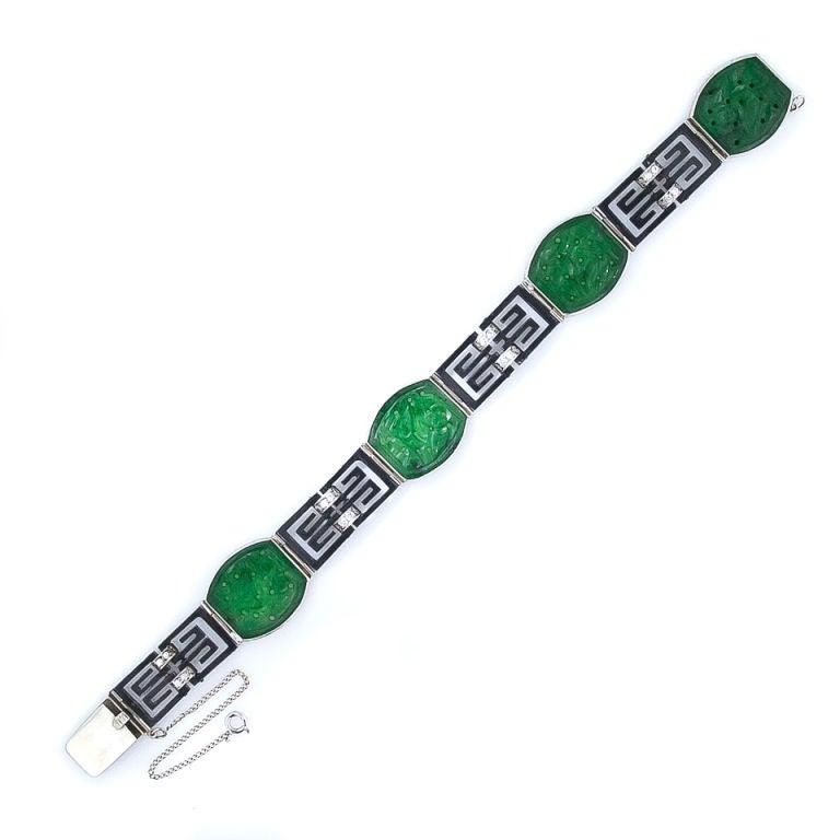 Marsh & Co. Jadeite and Diamond Bracelet 2