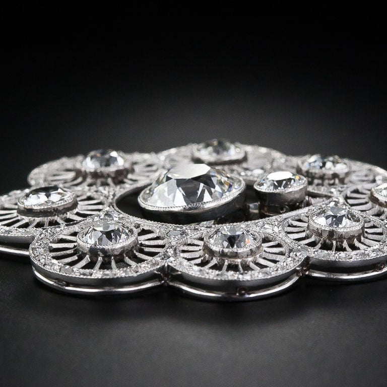Edwardian Diamond Pendant Necklace 2
