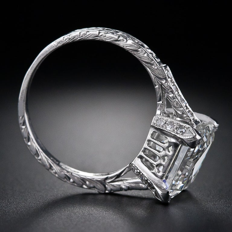 Square-Cut Diamond Ring 3.46 carats GIA 1