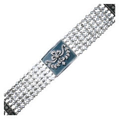 Antique Edwardian Diamond and Seed Pearl Choker