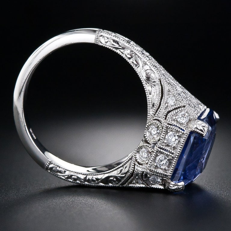 Women's 10.29 Carat Color-Change Sapphire Ring For Sale