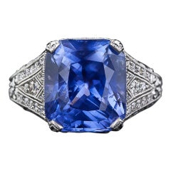 10.29 Carat Color-Change Sapphire Ring