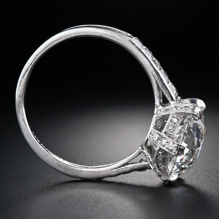 TIFFANY & Co. 3.88 Carat Antique Diamond Ring 1