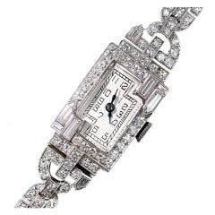 Antique Art Deco Ladies Diamond & Platinum Watch