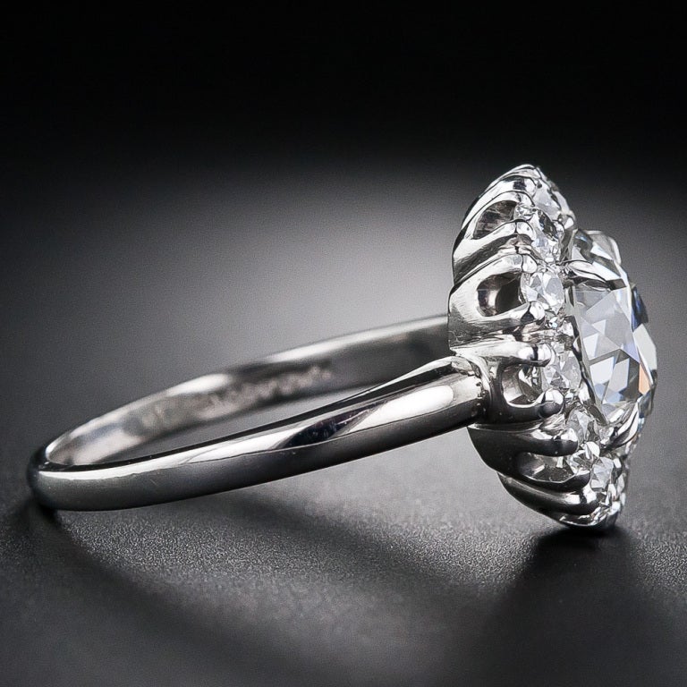 Edwardian 2.30 Carat European-Cut Antique Diamond Ring