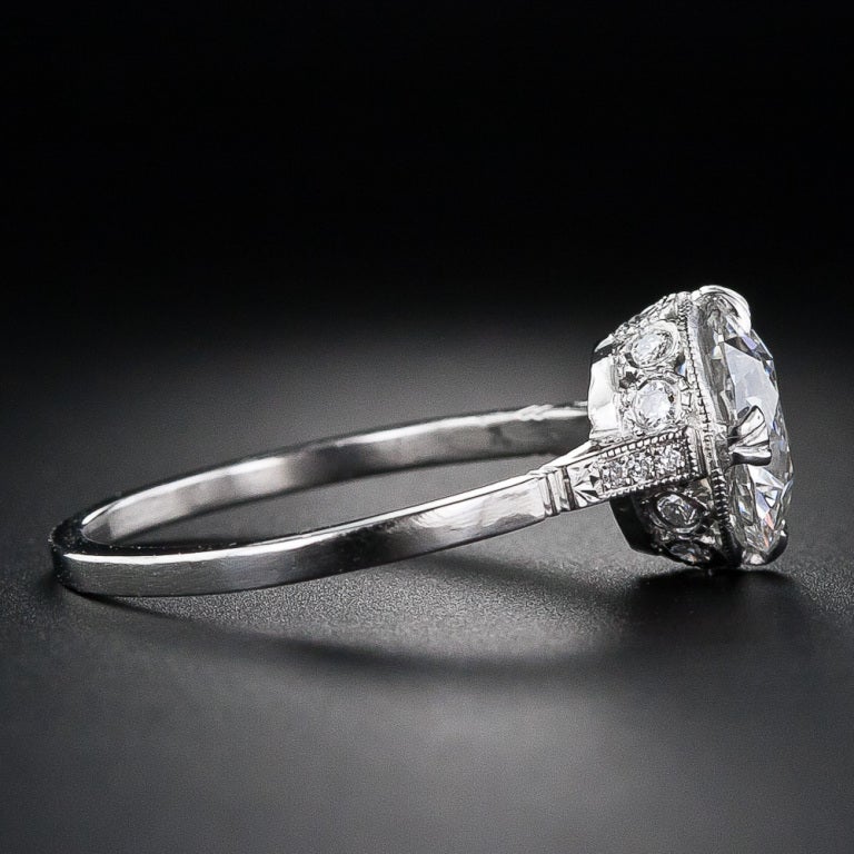 Women's 2.14 Carat European-Cut Edwardian Engagement Ring