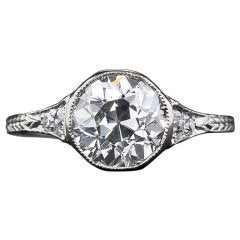 1.86 Carat Diamond Antique Engagement Ring