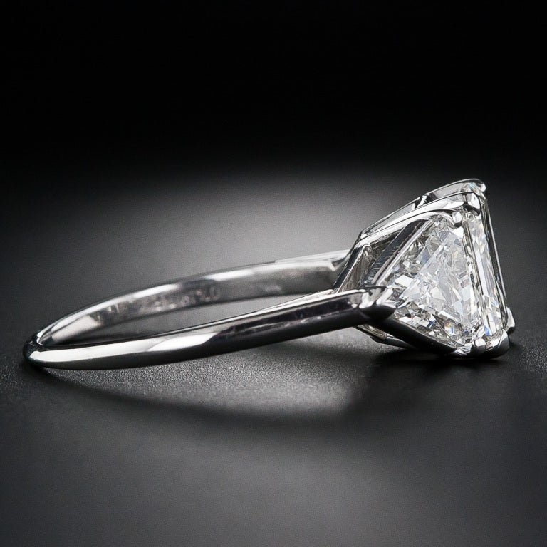 2.02 Carat Emerald-Cut Diamond Ring In Excellent Condition In San Francisco, CA