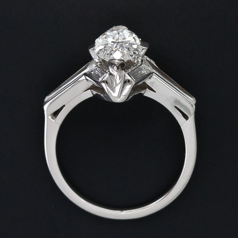 Art Deco  2.00 Carat Marquise Diamond Ring 2