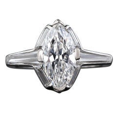 Art Deco  2.00 Carat Marquise Diamond Ring