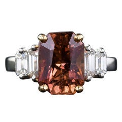 6.00 Fancy Natural Color Sapphire and Diamond Ring 2