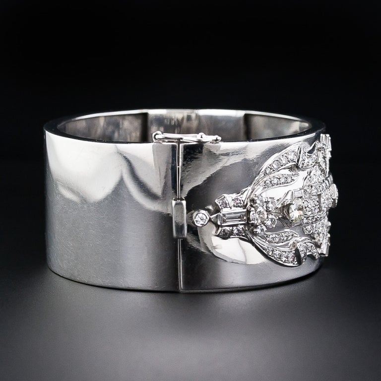 Art Deco Diamond Cuff Bracelet