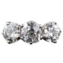 Vintage Tiffany & Co. Edwardian Three-Stone Diamond Ring