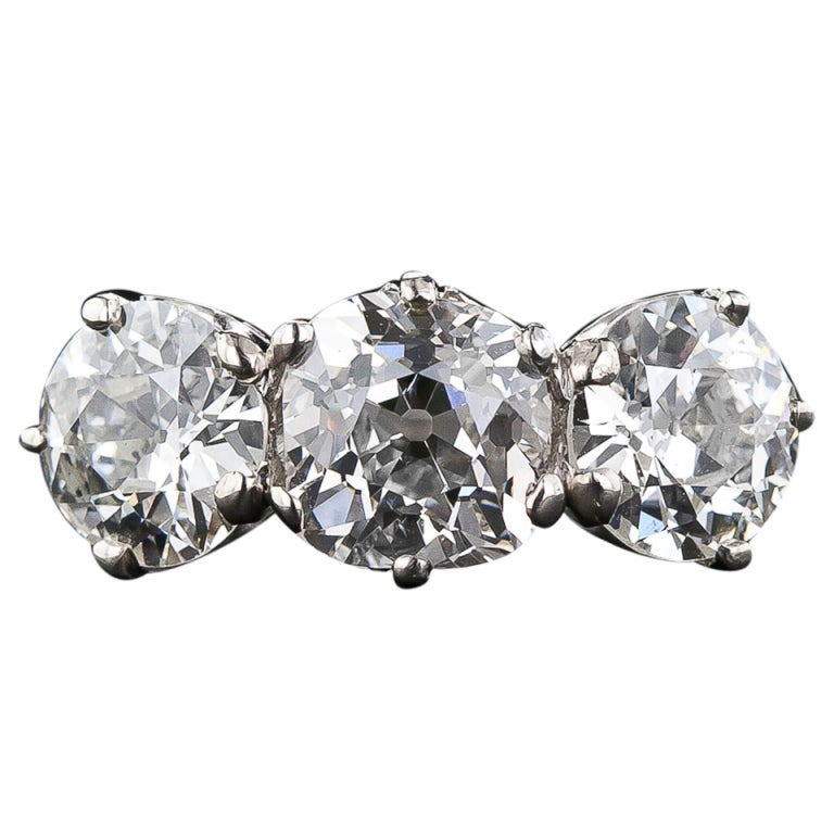 Tiffany & Co. Edwardian Three-Stone Diamond Ring