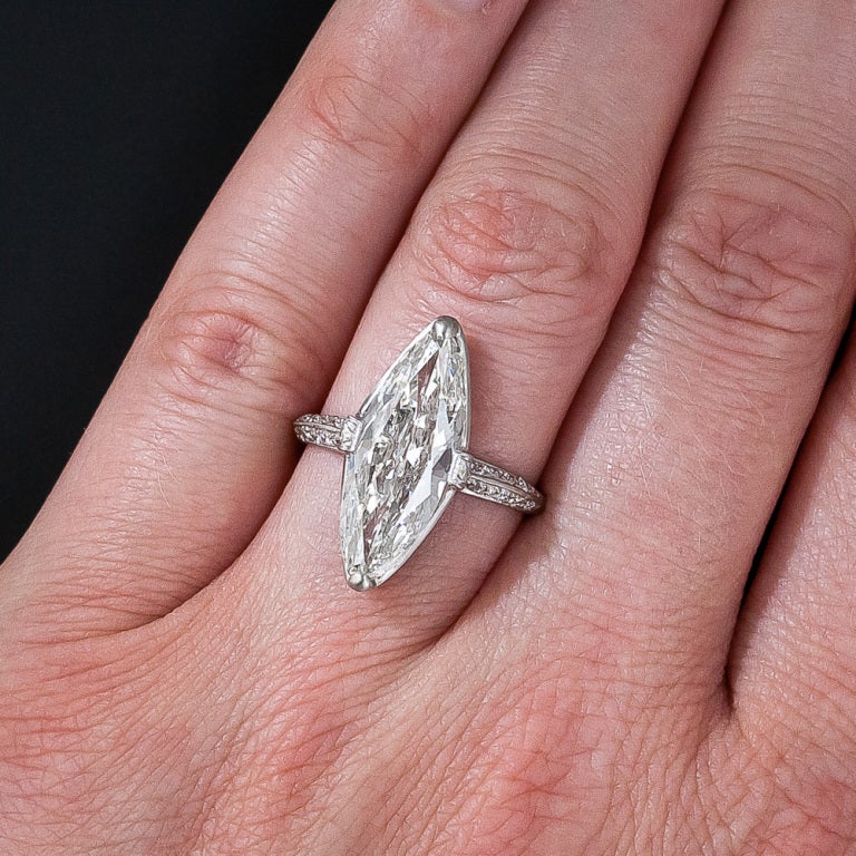 Marquise diamond ring 3 carat