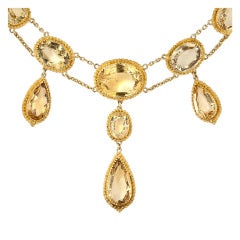 Victorian Retrospective Citrine Necklace
