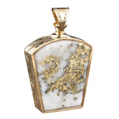 Gold-in-Quartz Masonic Fob - Circa 1860