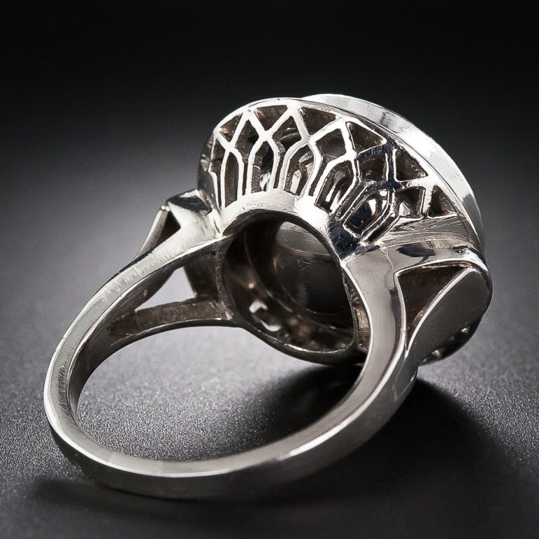 Women's Large Rose-Cut Diamond Ring