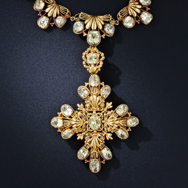 Early 19th Century Chrysoberyl Parure In Excellent Condition In San Francisco, CA