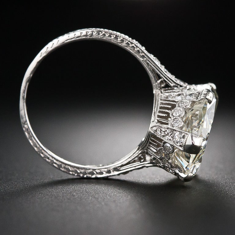 9.55 Carat Marquise/Oval 'Moval' Edwardian Platinum Ring 1