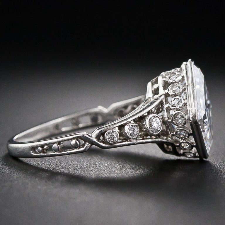 2.84 Carat 'D' 'IF' 'Golconda' Edwardian Diamond Ring In Good Condition In San Francisco, CA